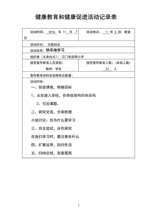 社区健康教育活动记录表如何有效记录与评估？-图2